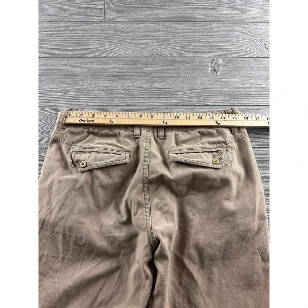 Stio Rivet Canvas Pants Mens 32x32 Tan Brown Stretch Articulated Knee Outdoor